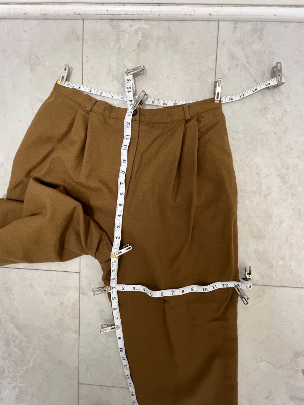 Women's Harve Benard Brown Wool Pants 14 x 29L - Picture 15 of 16